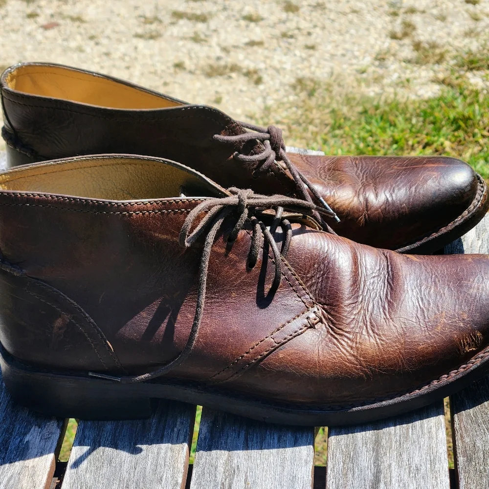 Frye Oliver Leather Chukka Boots 10.5 - Picture 4 of 9